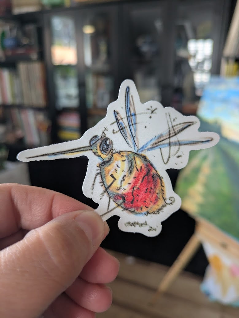 Uninvited Guest- Mosquito Vinyl stickerdoodle