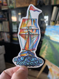 Set Sail- Stickerdoodle Tall Ship Vinyl sticker